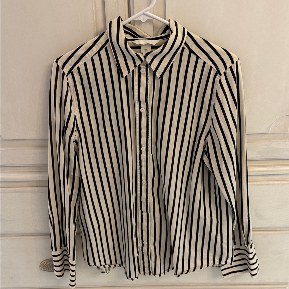 Black and White Striped Shirt